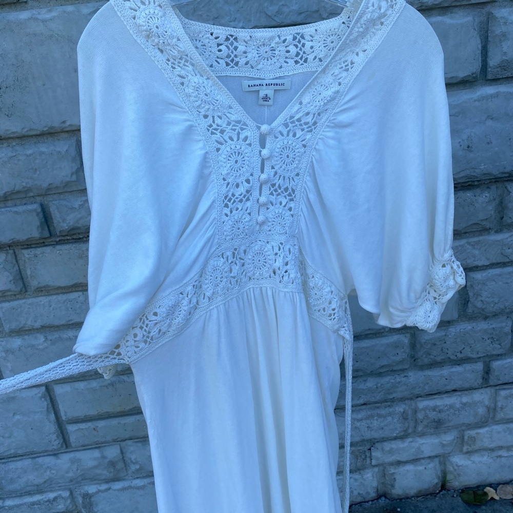 Banana Republic White Long Dress